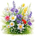 Flower Stamped Cross Stitch Kits for Adults Beginner Needlepoint Art Craft