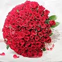 FlowerAura Premium Fresh Live Flower Bouquet of 150 Red Roses In Designer Packing Gift For Birthday | Anniversary | Love | Home Decor | Fathers Day Gift For Dad (Same Day Delivery)