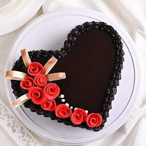 floweraura delicious silky smooth fresh heart shape chocolate cake gift39s for birthday anniversary valentine39s day mother39s day christmas wedding same day delivery 05kg