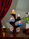 Floweraura Set of 4 Buddha Monk Figurines
