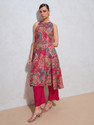 flowervelly Women Kurti Pyjama Set