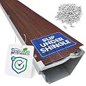 FlowGuard Heavy-Duty 5"/6" USA Slip-Under Gutter Guards, Brown, 1,020 Ft