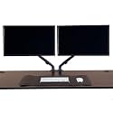 flowlyf Dual Monitor Stand - Gas Spring | 14-27" Screen | Height Adjustable | 2 Step Installation | VESA Complaint | 2 Way Wire Management | Monitor Arm with 360 Degree Rotation | 9KG Wt Capacity