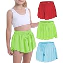 Flowy Shorts for Teen Girls Athletic Running Youth Butterfly Shorts