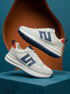 Flucky White Blue Sports Shoes