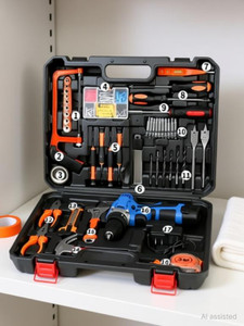 fludder 12v cordless drill set kittool kit for hometool setstool kit with power drill hand tool kit