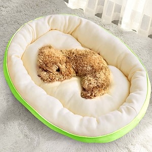fluffy39s cotton dog bed for dogs amp cats durable warm dog bed washable sleeping puppy bed soft calming cat beds for indooroutdoor green xxxl