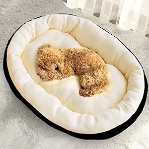 fluffy39s polypropylene dog amp cat bed durable warm amp washable soft calming for indoor amp outdoor black large
