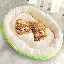 Fluffy's Polyester Bed for Dogs &amp; Cats, Durable Warm, Washable Sleeping Puppy, Soft Calming for Indoor,Outdoor (Green, XXL)