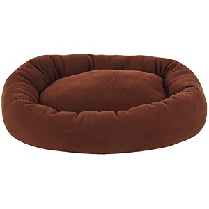 fluffy39s luxurious brown soft dogcat bed polyster filledexport quality- large