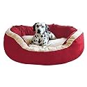 Fluffy's Luxurious Reversible Polyester Filled Soft Dual Colour Dog/Cat Bed (Red, XL)