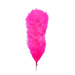 fluffy natural dyed feather kalgi kalangi stick for craft 7-8 inch florescent pink pack of 20 pcs