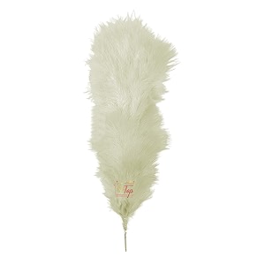 fluffy natural dyed feather kalgi kalangi stick for craft 7-8 inch off white pack of 10 pcs