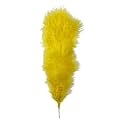 Fluffy Natural Dyed Feather Kalgi Kalangi Stick for Craft (7-8 Inch) (Yellow, Pack of 20 Pcs)