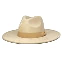 FLUFFY SENSE. Big Wide Brim Fedora Hat for Women - Nashville Outfits Western Hats Women's Felt Panama Rancher Hat