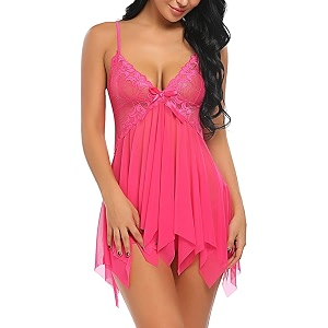 flute women39s polyester solid midi babydoll nightwear