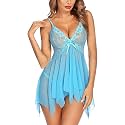 FLUTE Women's Polyester Solid Midi Babydoll Nightwear