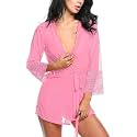 FLUTE Women's Polyester Solid Midi Babydoll Nightwear