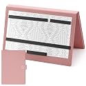 Flutesan 1 Pcs Knitting Pattern Holder, Folded Size 6.1 x 9 Inch, Pink