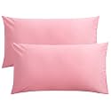 FLXXIE 2-Pack Microfiber King Pillow Cases, Envelope Closure, Pink