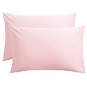 FLXXIE 2-Pack Microfiber Queen Pillow Cases, Envelope Closure, Blush Pink
