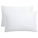 FLXXIE 2-Pack Microfiber Queen Pillow Cases, Envelope Closure, White