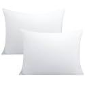 FLXXIE 2-Pack Microfiber Standard Pillow Cases, Envelope Style, White