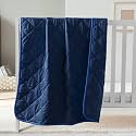 FLXXIE 43x60 Inches Down Alternative Toddler Comforter, Navy Blue