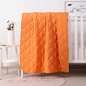 FLXXIE 39x47 Inch Down Alternative Toddler Comforter, Orange