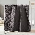 FLXXIE 43x60 Inches Down Alternative Toddler Comforter, Dark Grey