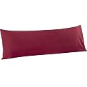 FLXXIE Microfiber Body Pillow Cover, Envelope Closure, Wine Red