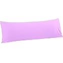 FLXXIE Microfiber Body Pillow Cover, Envelope Closure, Lavender