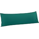 FLXXIE Microfiber Body Pillow Cover, Envelope Closure, Dark Green