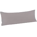 FLXXIE Microfiber Body Pillow Cover, Envelope Closure, Smoky Grey