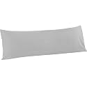 FLXXIE Microfiber Body Pillow Cover, Envelope Closure, Light Grey