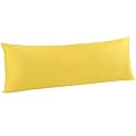 FLXXIE Microfiber Body Pillow Cover, Envelope Closure, Yellow