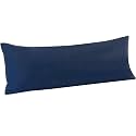 FLXXIE Microfiber Body Pillow Cover, Envelope Closure, Navy