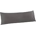 FLXXIE Microfiber Body Pillow Cover, Envelope Closure, Dark Grey