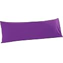 FLXXIE Microfiber Body Pillow Cover, Envelope Closure, Purple