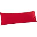 FLXXIE Microfiber Body Pillow Cover, Envelope Closure, Red