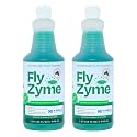 Fly-Zyme Enzyme Drain Cleaner for Pipes & Fruit Flies, 32 oz, 2-Pack