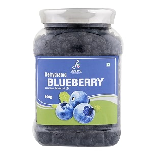 flyberry premium dehydrated bluberries 500g  healthy snack  no added sugar sugarfree amp delicious  dried blue berries  100 vegetarian  best for kids  vegan non-gmo amp no preservatives  500g dehydrated blue berries