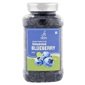 flyberry premium dehydrated blueberries  healthy snack  no added sugar sugarfree amp delicious  dried blue berries  100 vegetarian  best for kids  vegan non-gmo amp no preservatives  250g