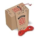 Thank You Cards Gift Tags Kraft Paper Hang Tags Wedding Party Favor, Birthday Party, Handmade Tag, Eco-Friendly, Brown Tags with Thread Pack Of 50 (Design 1)