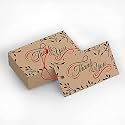Thank You Cards Gift Tags Kraft Paper Hang Tags Wedding Party Favor, Birthday Party, Handmade Tag, Eco-Friendly, Brown Tags with Thread Pack Of 50 (Design 1)