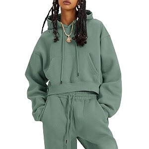 Flygo Womens Fleece 2 Piece Outfits Fall