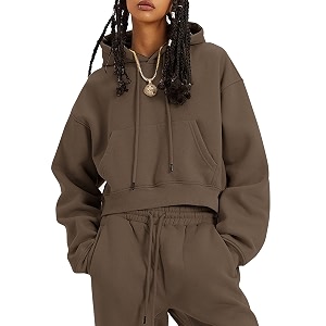 Flygo Womens Fleece 2 Piece Outfits Fall