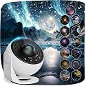 Flygon Galaxy LED Projector Lamp, Star Sky Starry Light, Home Planetarium, Living Room Bedroom Decor, Solar System Nebula Planet, 360 Rotation, Rechargable, Timing, Ideal Gift for Kids Teens Adults