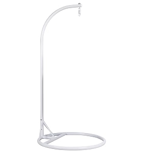 outdoor furniture single seater swing beautiful swing with stand whiteorange