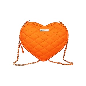 flying berry womens heart shape sling bag